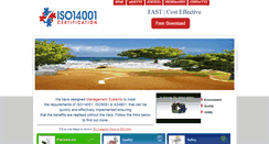 Desktop Screenshot of iso14001certification.com